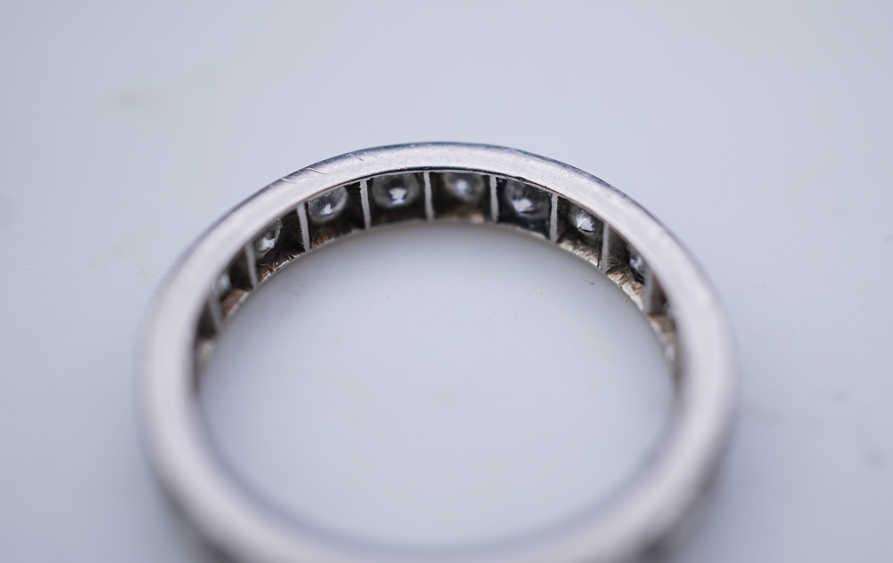 A diamond eternity ring, mid 20th century